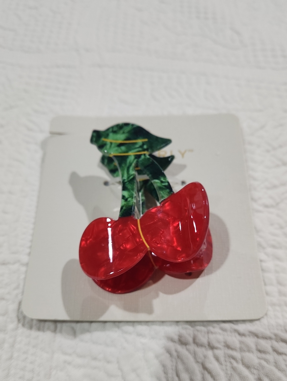 Red Cherry Hair Clip for Women - Fashion Hair Accessory